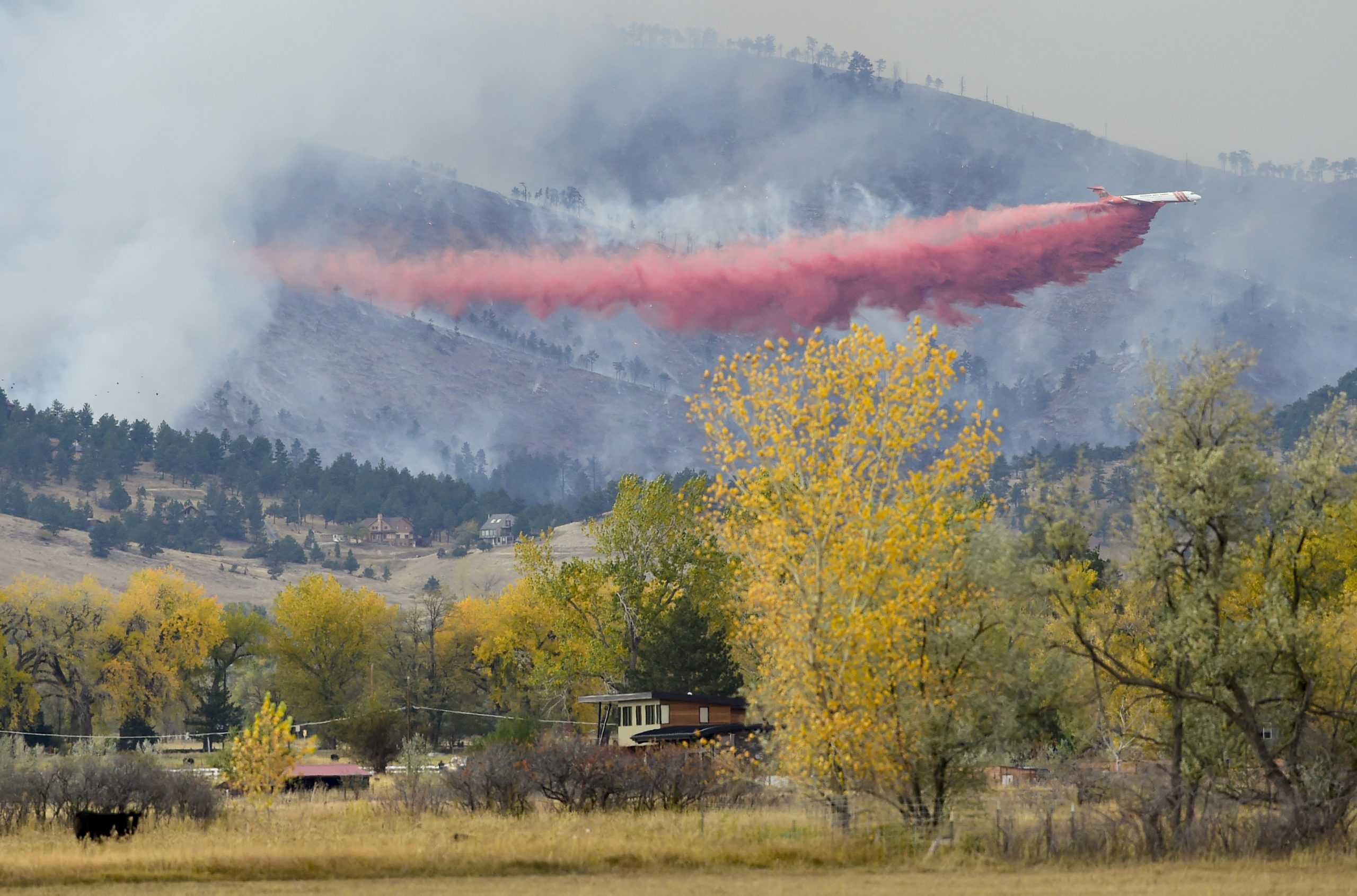 Calwood Fire Burns Near Jamestown